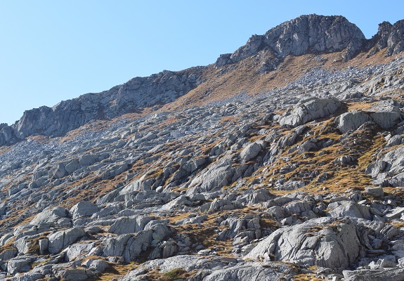 Monte Bruffione (2.665 m) dalla Valle Aperta di Condino