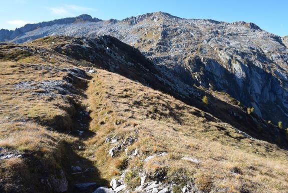 Monte Bruffione (2.665 m) dalla Valle Aperta di Condino