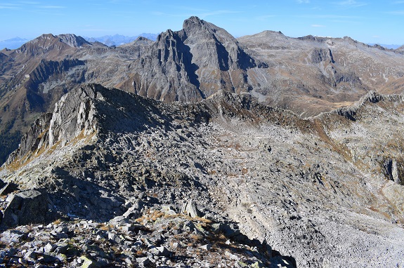 Monte Bruffione (2.665 m) dalla Valle Aperta di Condino