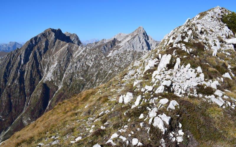 Crep Nudo (2.207 m) da Forcella Venal e Capel Grande