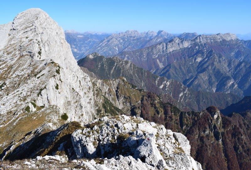 Crep Nudo (2.207 m) da Forcella Venal e Capel Grande