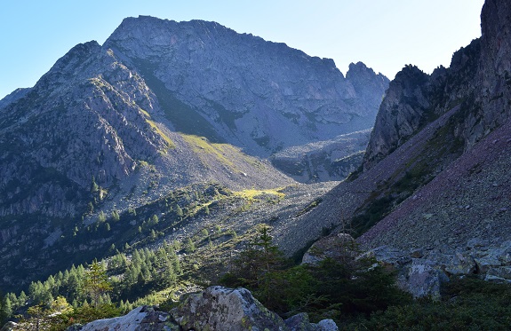 Monte Cauriol (2.494 m) dalla Val Sadole di Ziano