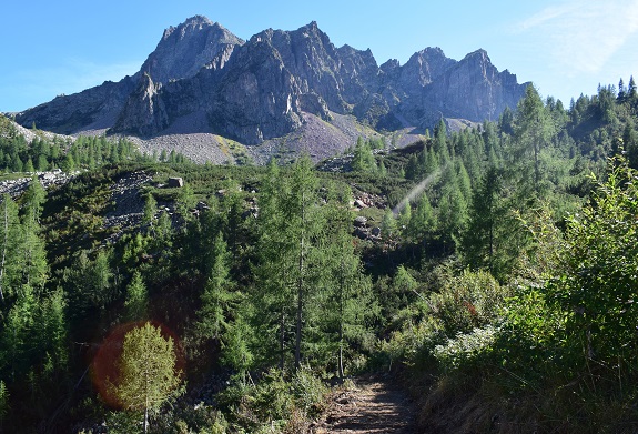 Monte Cauriol (2.494 m) dalla Val Sadole di Ziano