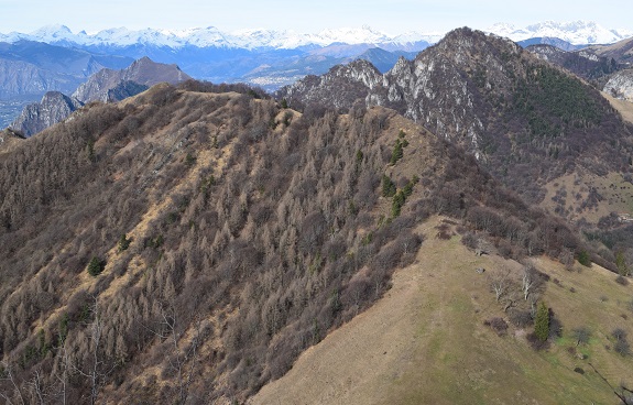 Punta Almana (1.390 m) per la variante alta del 