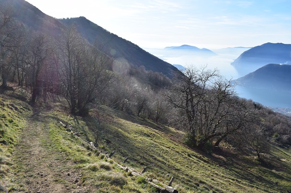 Punta Almana (1.390 m) per la variante alta del 