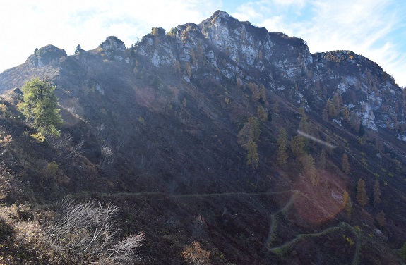 Monte Altissimo (2.128 m) dal Santuario della Madonna del Lares - Alpi di Ledro