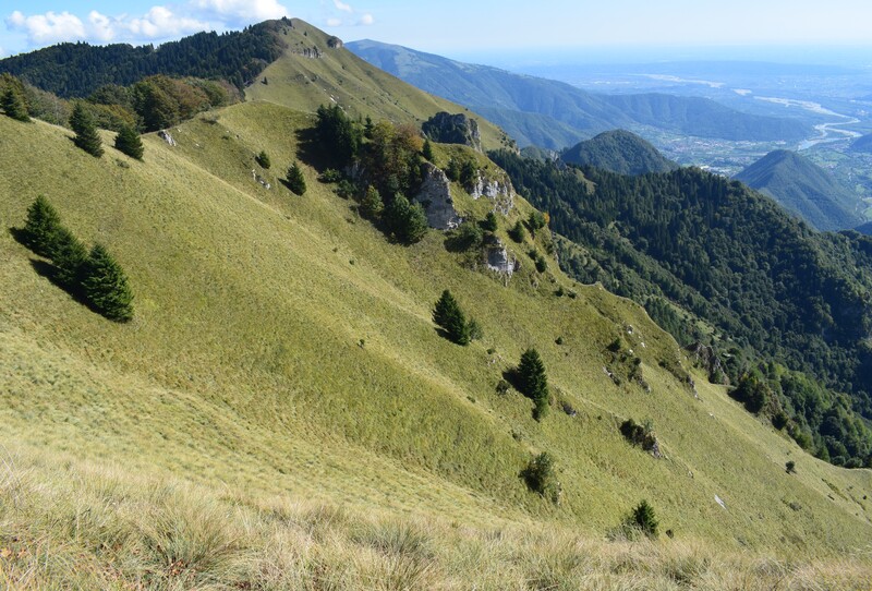 Cengia di Prada-Monte Sassum-Monte Santo da Case Bolenghini (Massiccio del Grappa)