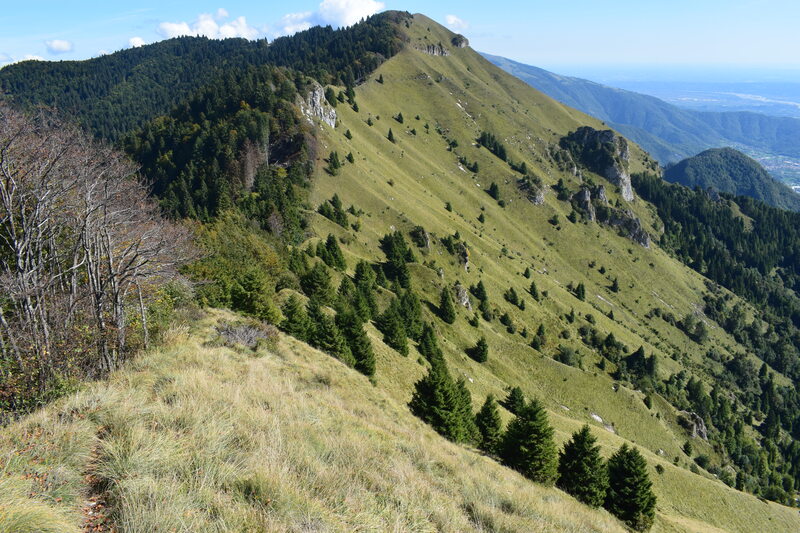 Cengia di Prada-Monte Sassumà-Monte Santo da Case Bolenghini (Massiccio del Grappa)