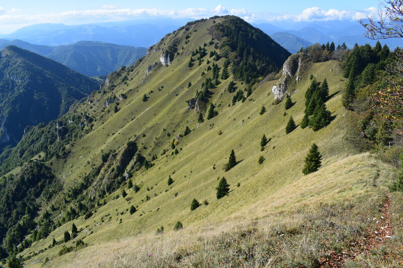 Cengia di Prada-Monte Sassum-Monte Santo da Case Bolenghini (Massiccio del Grappa)