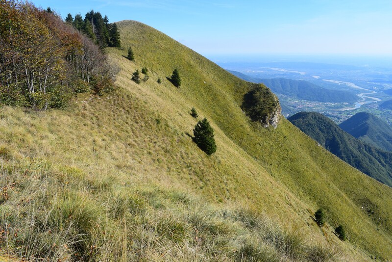 Cengia di Prada-Monte Sassum-Monte Santo da Case Bolenghini (Massiccio del Grappa)