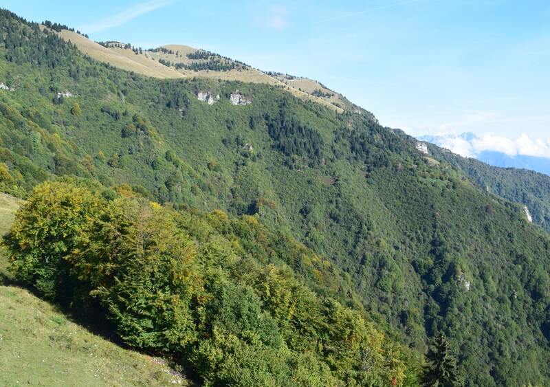 Cengia di Prada-Monte Sassum-Monte Santo da Case Bolenghini (Massiccio del Grappa)