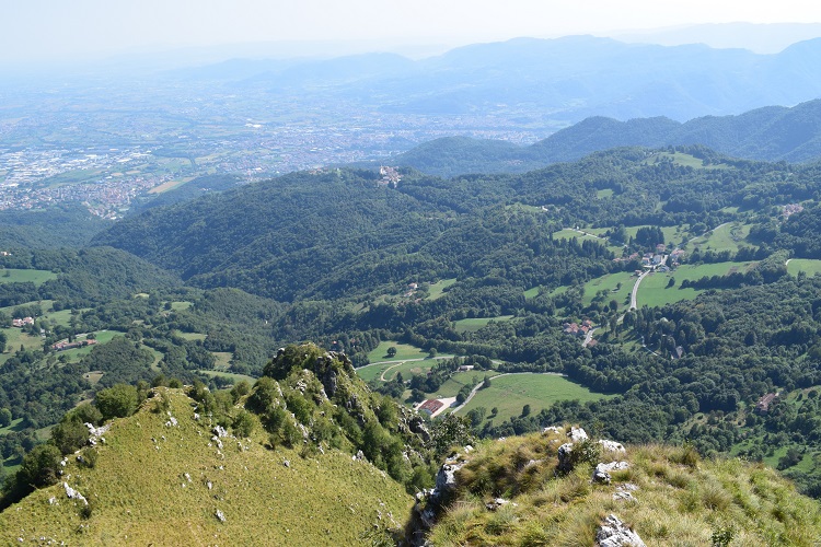 Priafor (1.659 m) dal Colletto Grande di Velo (Prealpi Vicentine)