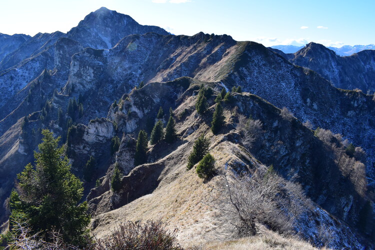 Creste di Val Marcia... da Cima Pala verso Cima Sera (Alpi di Ledro)