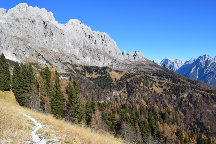 Col di Luna da Forcella Aurine (Dolomiti Agordine)