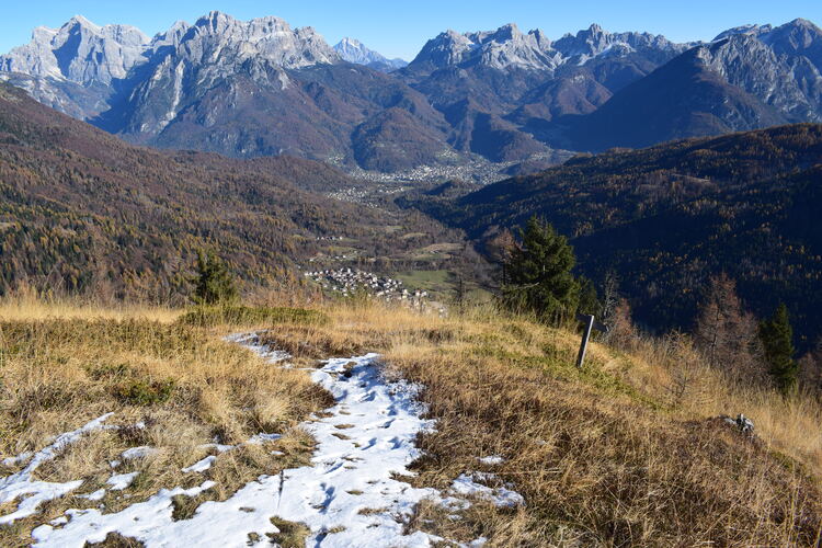 Col di Luna da Forcella Aurine (Dolomiti Agordine)