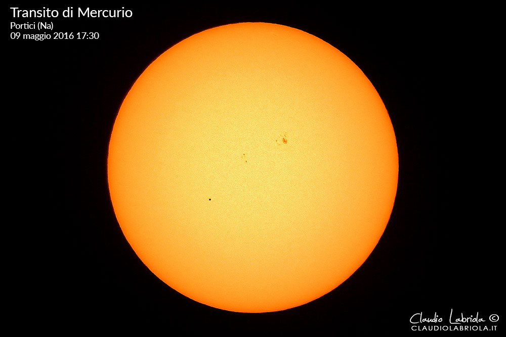 Transito di Mercurio - 9 maggio 2016