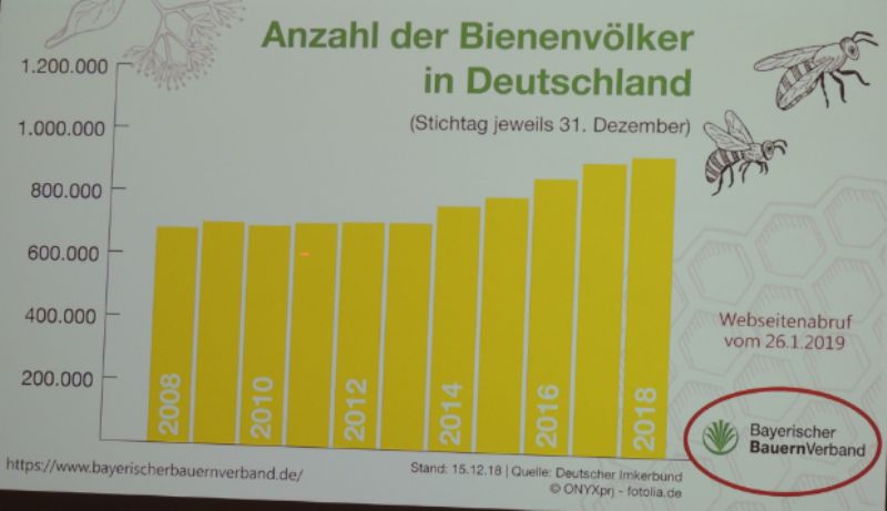 Lo sviluppo delle colonie di api in Germania