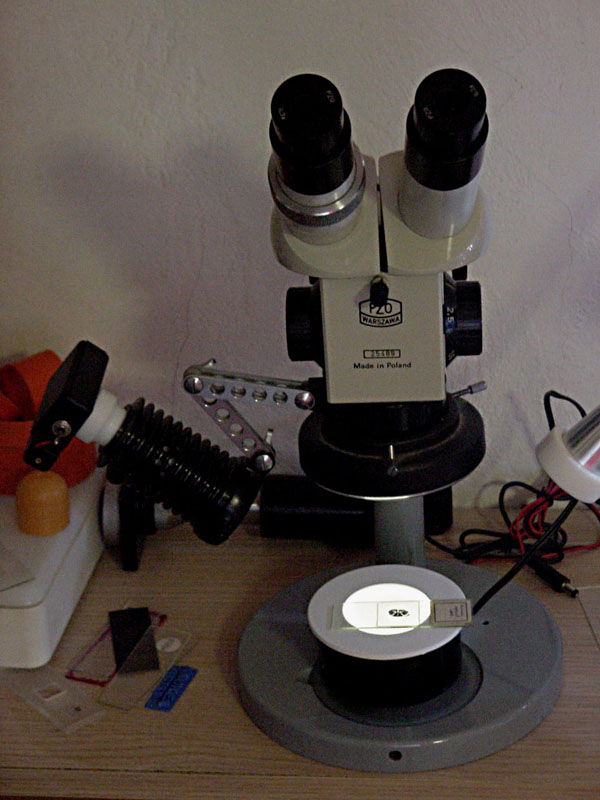Illuminatore per stereo microscopio