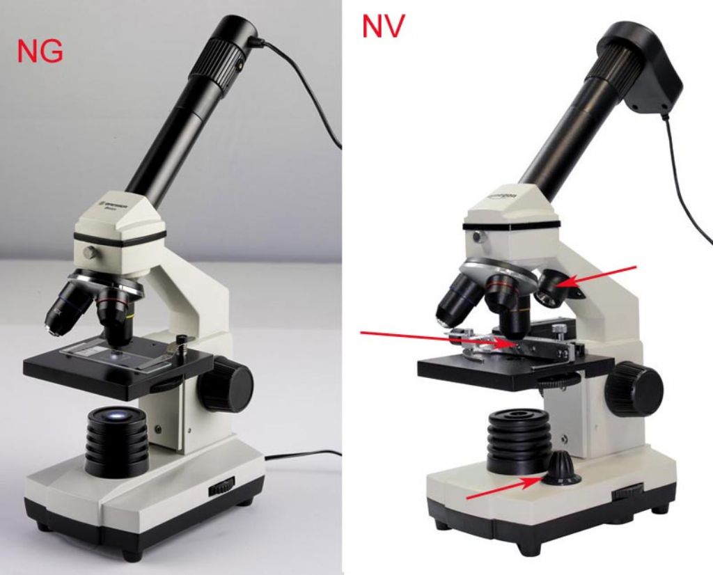 Il microscopio Bresser BioLux mod. NG NV AL