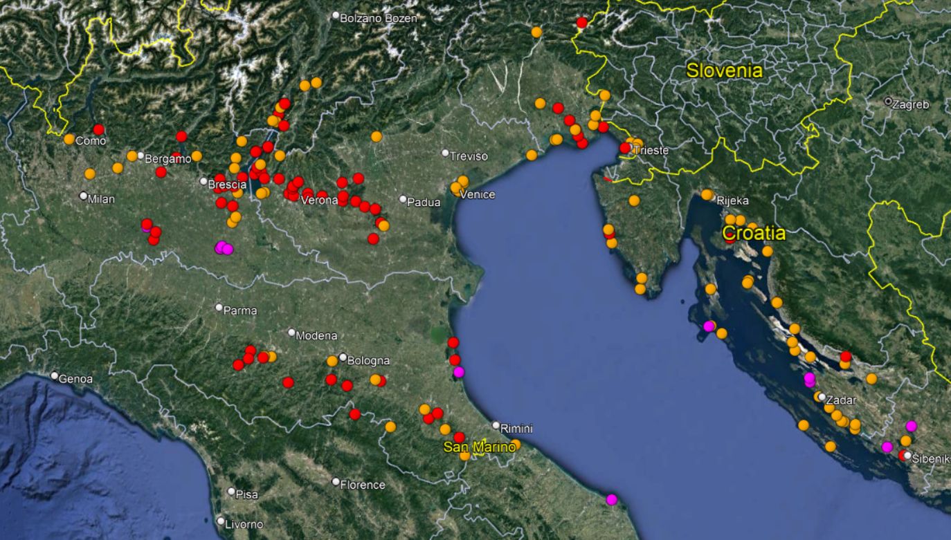 distribuzione di Helix cincta