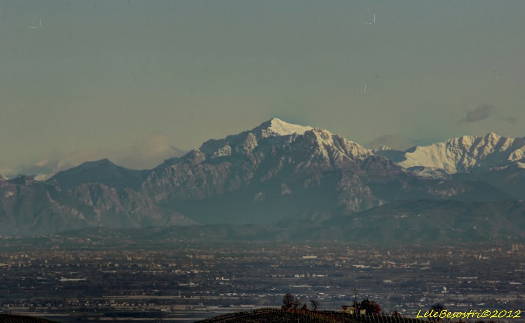 Panoramica delle Alpi dall''Oltrep Pavese