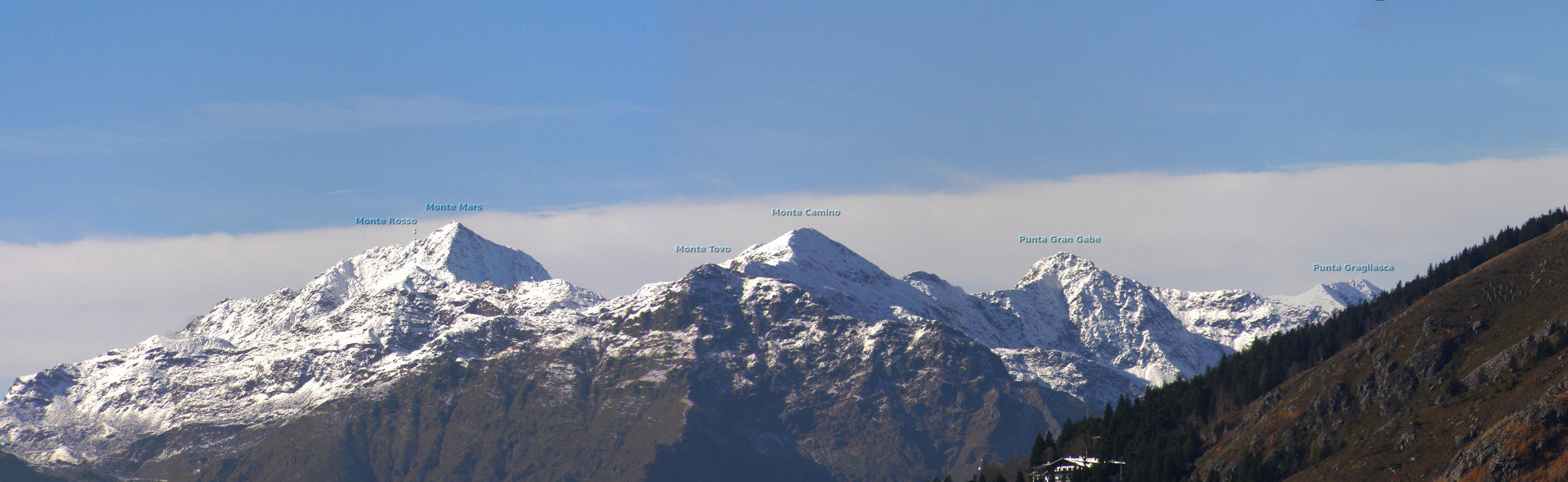 Montagne dalla panoramica Zegna