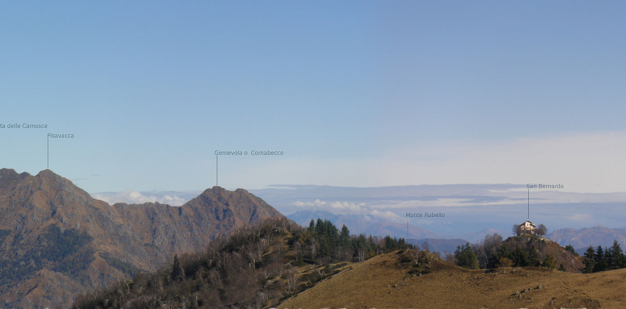 Montagne dalla panoramica Zegna