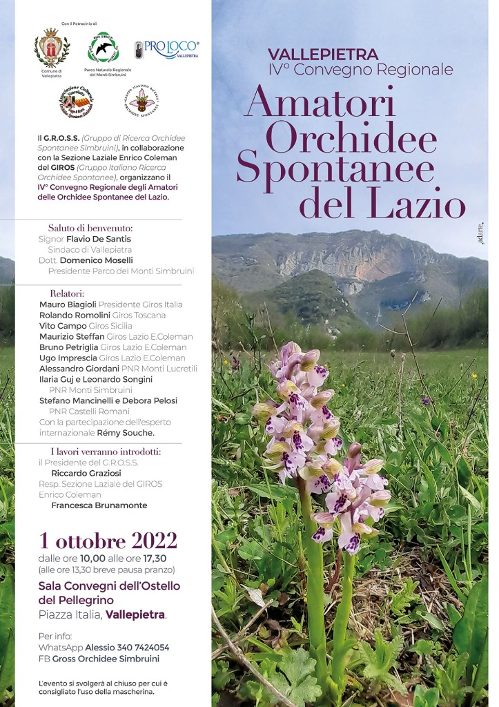 IV Convegno Amatori Orchidee Spontanee del Lazio a Vallepietra (Roma)