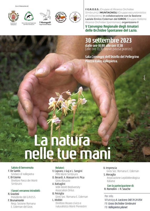 5 Convegno regionale sulle Orchidee spontanee a Vallepietra