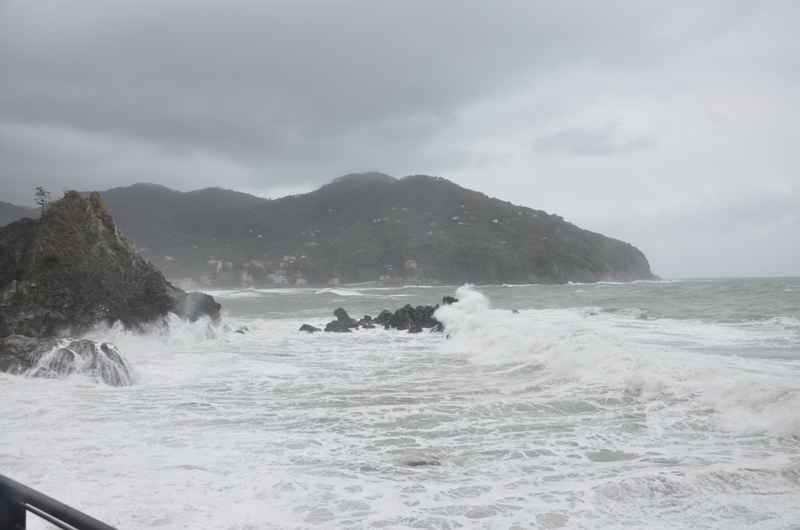 Mareggiata in riviera di Levante