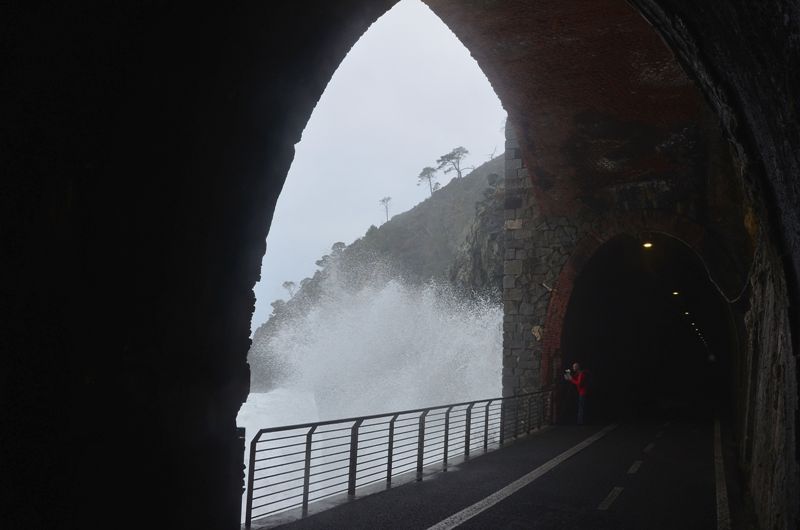 Mareggiata in riviera di Levante