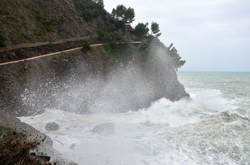 Mareggiata in riviera di Levante