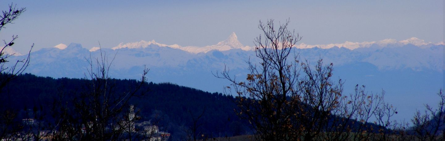 Le Alpi viste da Menconico (PV)
