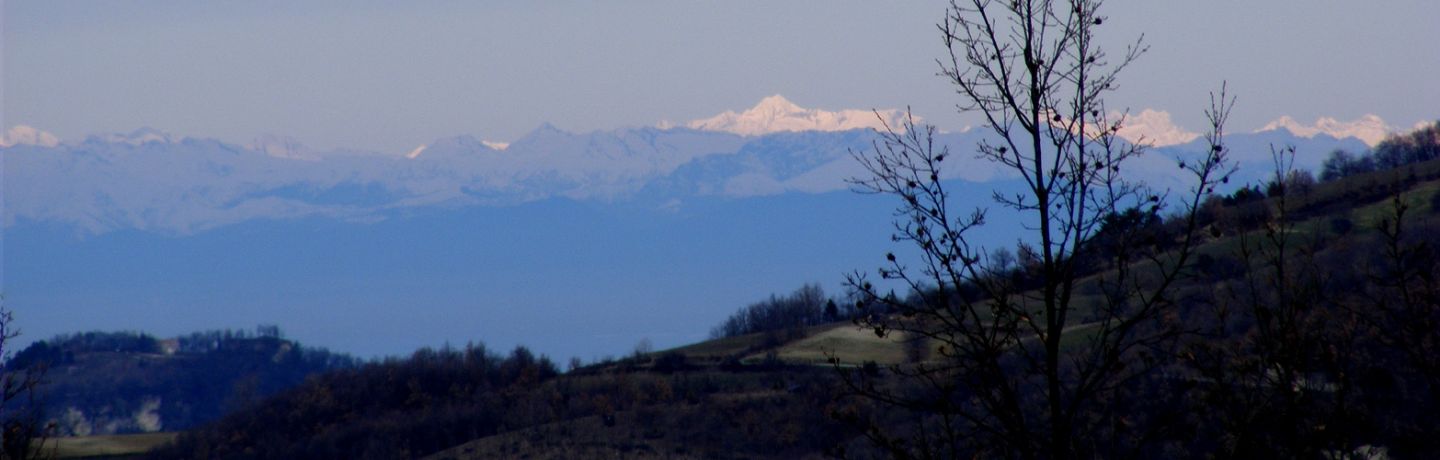 Le Alpi viste da Menconico (PV)