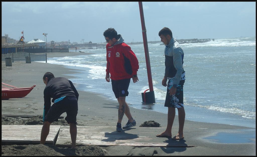 Mareggiata ad Ostia