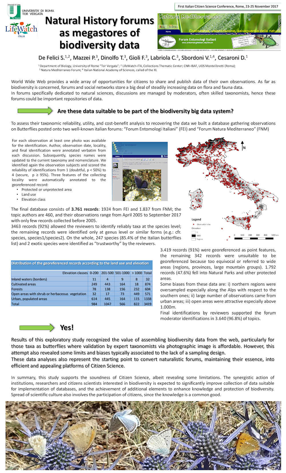 First Italian Citizen Science Conference, Roma 23-25/11 2017