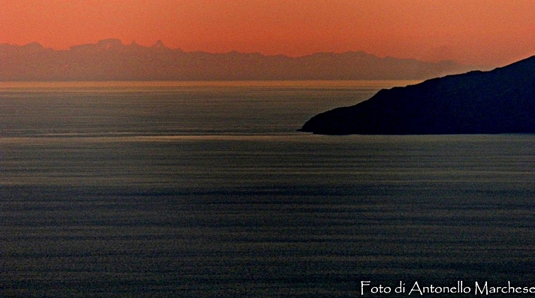 Alpi marittime dall''Elba! Monviso!?!    No, Pizzo d''Ormea