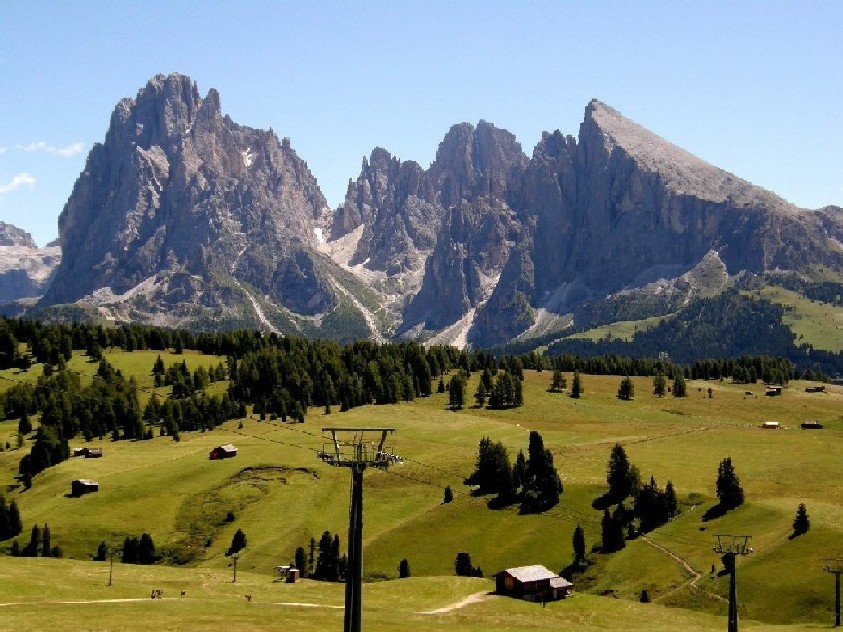 Gruppo del Sassolungo-Sassopiatto dall''Alpe di Siusi