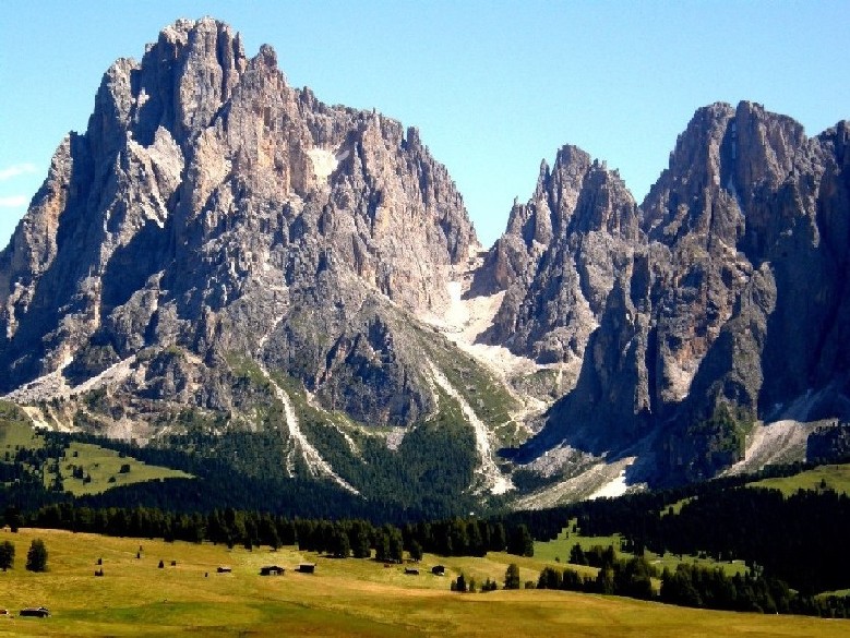 Gruppo del Sassolungo-Sassopiatto dall''Alpe di Siusi